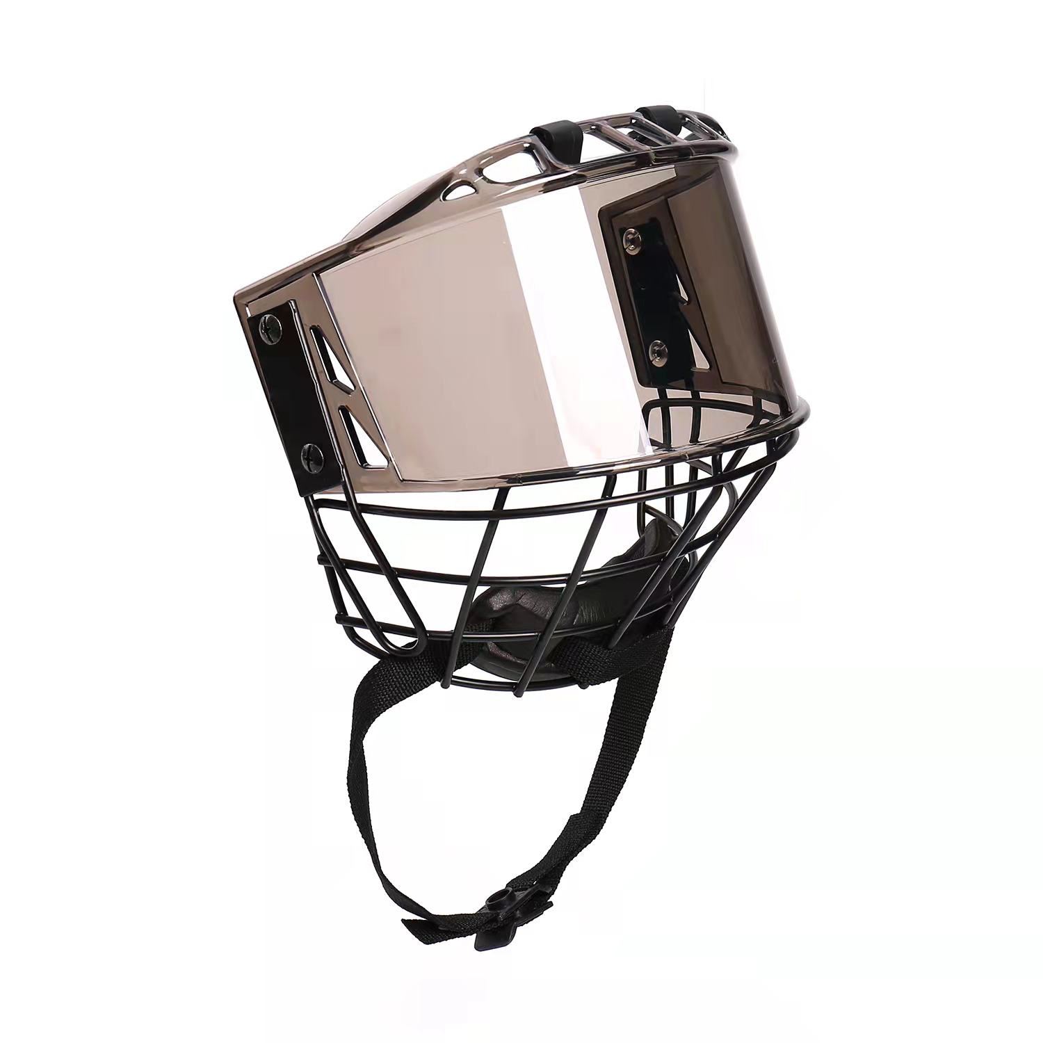 Cage de casque de hockey sur glace de sécurité en acier intégral